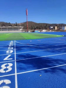 Shock-Absorbing Polyurethane Synthetic Running Track Flooring 13mm for Stadium