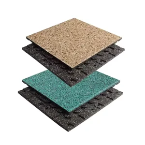 Shock-Absorbing Rubber Anti-Slip Sports Flooring Tiles