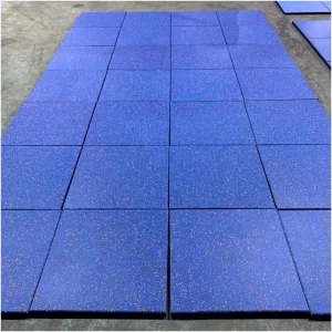 Shock Absorbing Rubber Gym Floor Mats for Gyms and Flooring Supply Projects Easy Installation Factory Supply