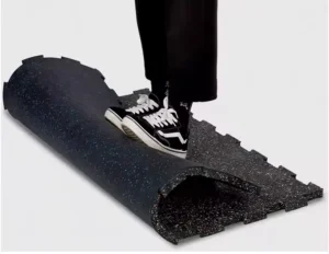 Shock-Absorbing Rubber Gym Flooring Tiles for Exercise Equipment