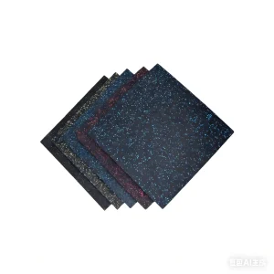 Shock-Absorbing Soundproof EPDM Rubber Flooring Heavy-Duty Interlocking System 1m Composite Tiles for Home Gym and School Use