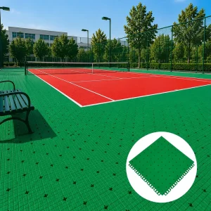 Shock Absorbing TPE Sports Floor Tiles Outdoor Flooring for Multi Purpose Sports Court and School Playground