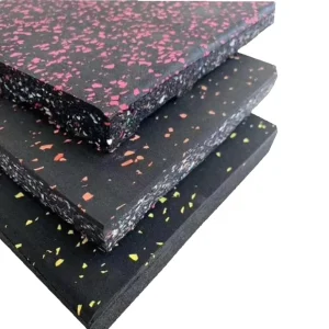 Shock Absorption 20mm Interlocking Rubber Tiles Gym Floor Mats