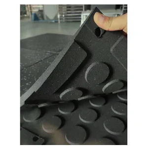 Shock Absorption Easy Install 25mm Rubber Flooring Rubber Tile for Gym