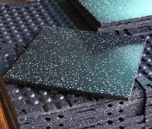 Shock Absorption Gym Floor Mat Heavy Duty Rubber Flooring for Fitness Center and Weightlifting Area