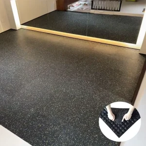 Shock Absorption High Density Anti Static EPDM Rubber Gym Mats Interlocking Design Easy Installation Protective Ground Indoor