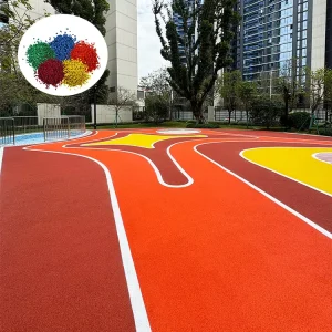 Shock Absorption High Strength EPDM Rubber Recycled SBR Granules Eco-Friendly Anti-Slip Anti-Bacterial Sports Floor Flooring