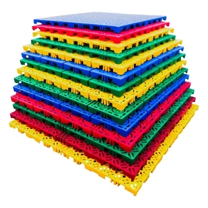Shock Absorption High Strength Polypropylene Badminton Interlocking Modular Sport Floor for Stadium