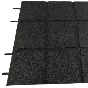 Shockproof Noise Reduction Rubber Floor Mats Interlocking Soft Rubber Floor Tiles Anti-Slip Flooring