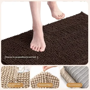 Short-haired Cashmere Entry Door Kitchen & Bathroom Floor Mat Carpet Soft Thick Anti-Slip Water Absorbent