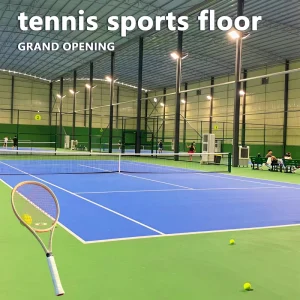 Silent Shock absorbing Special Commercial Pickleball Vinyl Rolls Scratch resistant Whole laid Gym Court Flooring