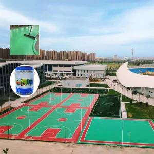 Silicon PU Plastic Rubber Sports Tile Flooring Outdoor Basketball Pickle Ball Courts Shock Absorption Eco-Friendly Anti-Slip