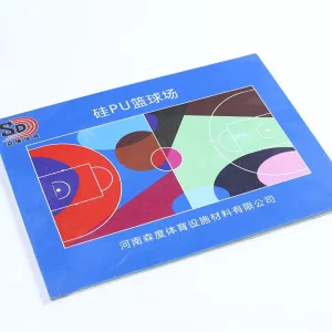 Silicone High Density Fireproof Indoor Sport Flooring High Quality Floor Covering for Badminton Basketball Volleyball