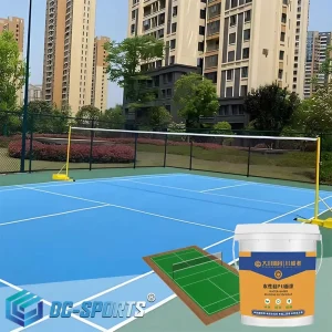 Silicone PU Badminton Court Flooring Outdoor Anti Slip Sports Surface Durable PU Court Coating Material