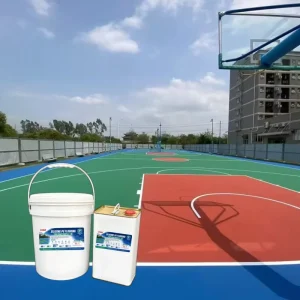 Silicone PU Flooring for Basketball Court Pickleball Court Tennis Court Waterproof Sports Surface