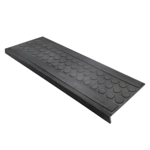 Skid Resistant Natural Rubber Stair Treads EN1177 Certified for Concrete Marble Metal Stairs Customizable Sizes
