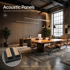 Slat Acoustic Sound Panel Removable Slat Wall Panel Wood 3d Black Slat Wood Wall Panels