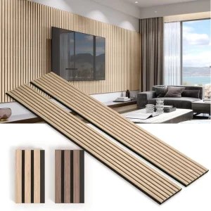 Slat PET Acoustic Panel Wooden PET Acoustic Board Acoustic Wall Panels for Ceiling