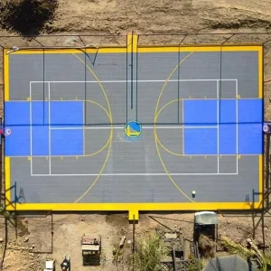 Slip Resistance Interlocking Sports Flooring Tiles Sport Court Tiles for Outdoor and Indoor Multi Sports Basketball Court
