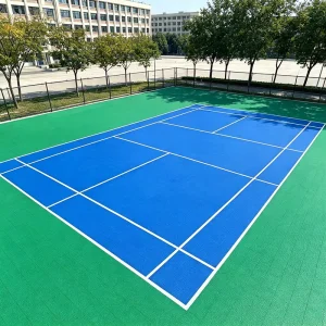 Slip Resistant PP Material Sports Flooring High Resilience Interlocking Sports Flooring for Sports Venues