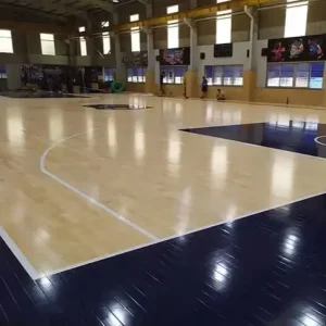 Smooth Prefinished Sports Indoor Basketball Wooden Flooring Sport Wooden Flooring Mat