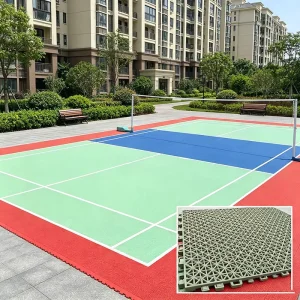 Snow-Resistant PP Interlocking Flooring Tiles for Cold-Climate Outdoor Sports Playgrounds