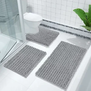Soft Chenille Bath Rug for Bathroom Floor