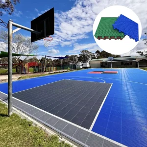 Soft Connection Expansion Tiles for Backyard Basketball Courts Interlock Sports Floor for Home Use