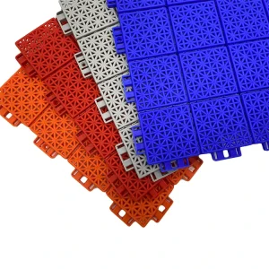 Soft-Connection PP Interlocking Sports Flooring Tile ASF-02, Impact-Resistant Modular Suspended Floor for Outdoor Sports