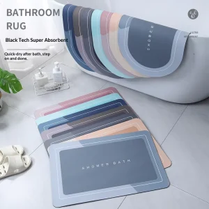Soft Diatom Mud Non-Slip Thin Quick-Drying Absorbent Bathroom & Kitchen Floor Mat