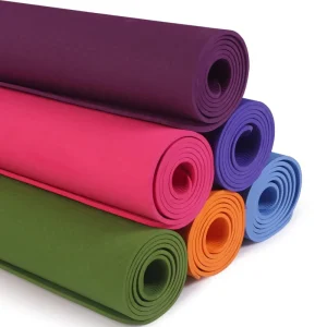 Soft Feel Thick TPE Non-Slip Yoga and Fitness Mat for Home, Pilates, and Gym Workouts