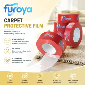 Soft HDPE Carpet Protection Film, 300m Rolls, for Flooring and Interior Decoration