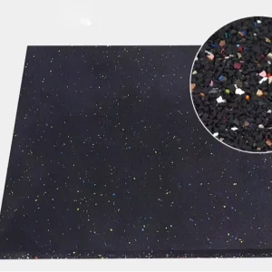 Soft Indoor Sports Training Rubber Mat, Shock-Absorbing Protective Flooring