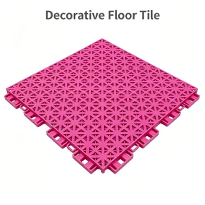Soft Large Lattice PP Modular Floor Tiles Anti-skid for Kindergarten & Senior Leisure Venues
