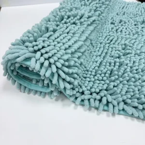 Soft Microfiber Chenille Bathroom Floor Mat Washable Super-Absorbent Shower Rug