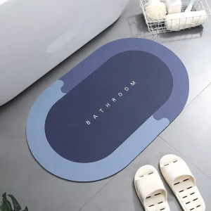 Soft Mould Resistant Super Absorbent Non-Slip Bathtub Floor Foot Diatomaceous Earth Bathroom Mat Shower Mat