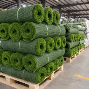 Soft Pet Friendly Artificial Grass Mat with Woven Backing for Home Garden and Yard