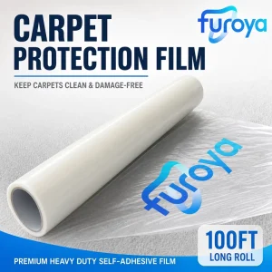 Soft Plain PE Carpet Protective Film Roll Greaseproof for Commercial Construction Floor Protection