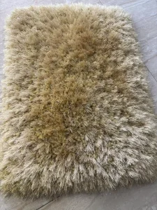 Soft Polyester Long-Hair Machine-Washable Non-Slip Multi-Color Floor Rug