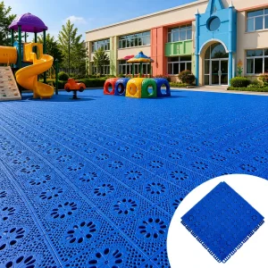 Soft TPE Interlocking Floor Tiles for Playground, Gym, and Recreation Center