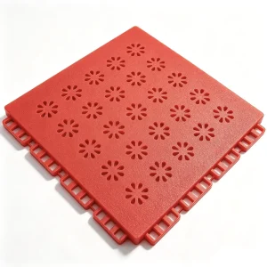 Soft TPE Interlocking Sports Floor Tiles Mini Flower Design for Kindergarten and Outdoor Tennis Courts