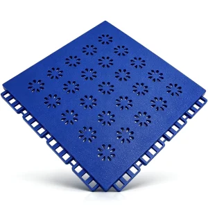 Soft TPE Modular Interlocking Floor Tiles with Flower Surface for Pickleball Courts and Kindergarten