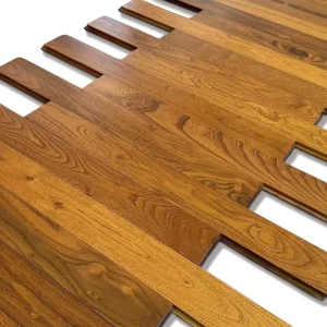Solid Black Locust Wood Flooring, Waterproof and Anti-Slip, for Gyms, Kitchens, and Bedrooms