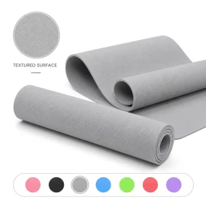Solid Color EVA Yoga Mat Non Slip Lightweight Portable Mat for Home Yoga and Pilates Exercise