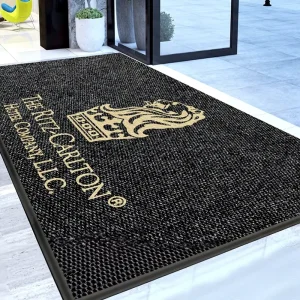 Solid Color Polypropylene Fiber Modern Minimalist Carpet Entryway Doormat Hotel Mall Welcome Mat Thickened Commercial Mat