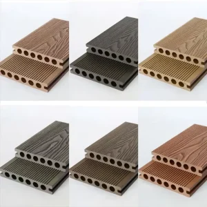 Solid WPC Interlocking Decking Waterproof Anti-Slip Garden Flooring