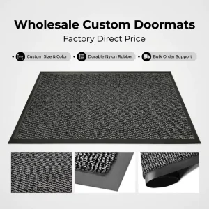 Solution-Dyed Nylon Entrance Mat Machine-Washable Doormat for Mall, Shop, Industrial and Commercial Floors