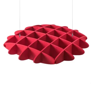 Sound Absorbing Baffle Light Weight Polyester Fiber Suspended Acoustic Ceiling Panels