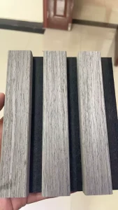 Sound Absorbing Wood Slat Wall Panel Backing Acoustic Decorative Panel for Office Interior Noise Control