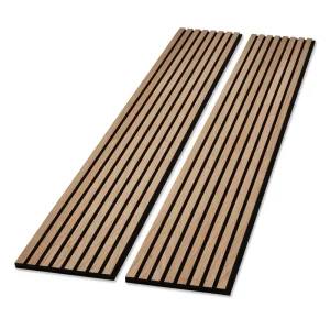Sound Absorbing Wood Veneer MDF Perforated Wooden Slat Acoustic Wall Decor Panel Soundproof for Hotel